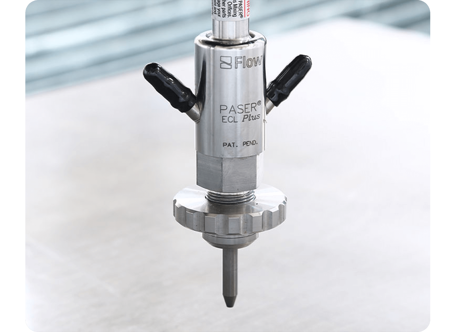 Flow Jet Length Mach 150 - Flow Waterjet | Waterjet Cutting Technology