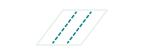 Slitting icon on showing paper